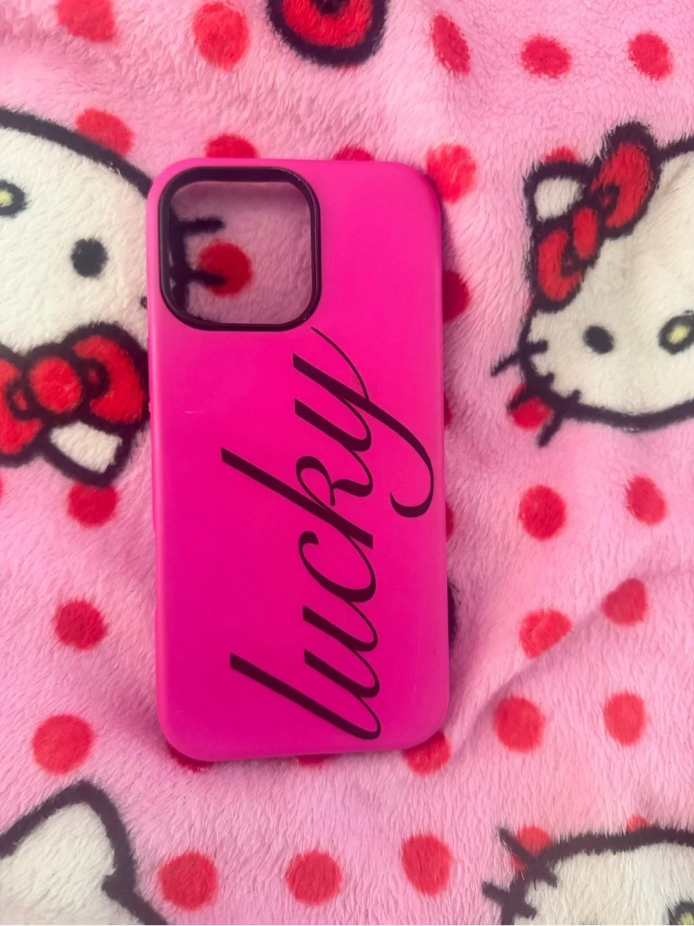 Lucky Hot Pink Phone Case - Unbranded